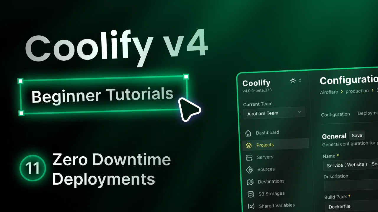 Zero downtime deployments & high availability setup using Coolify + Hetzner