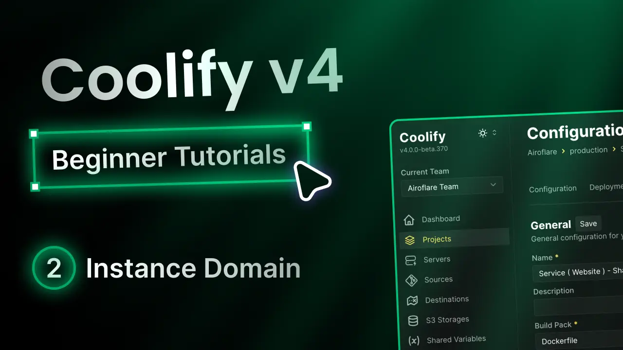 Setup an Instance Domain on Coolify