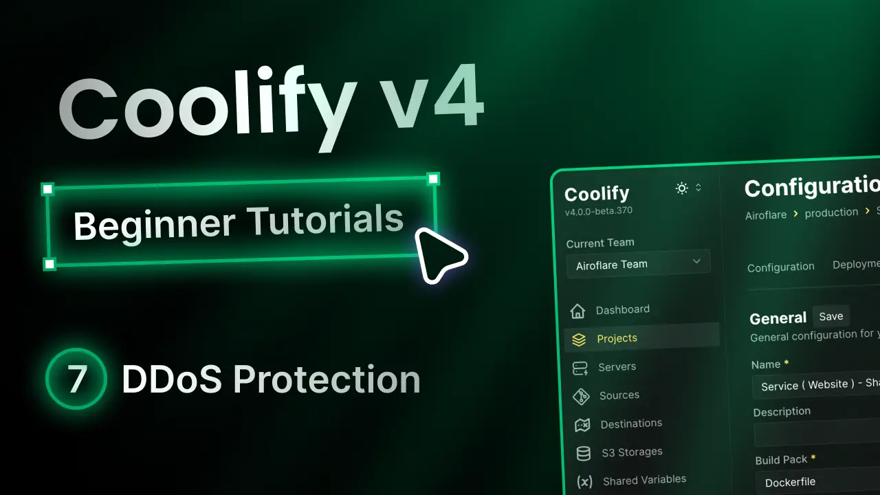 DDoS protection for Coolify