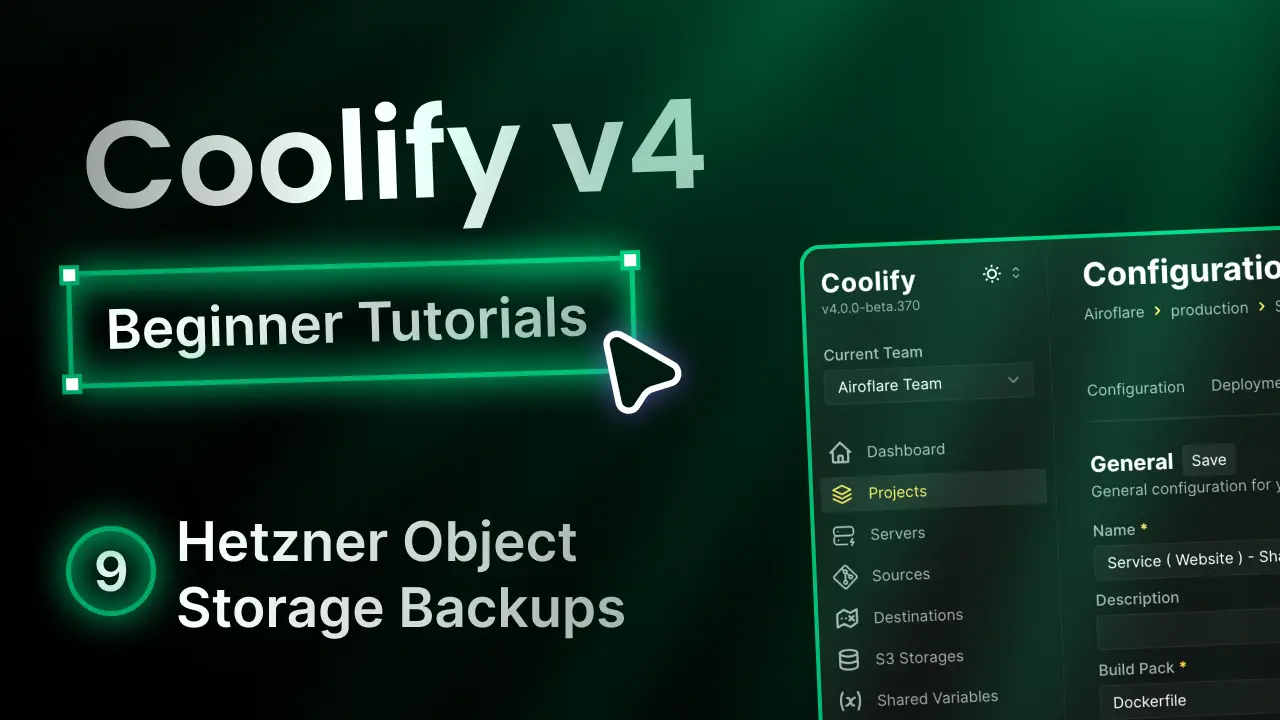 Automatic Coolify Backups to Hetzner Object Storage